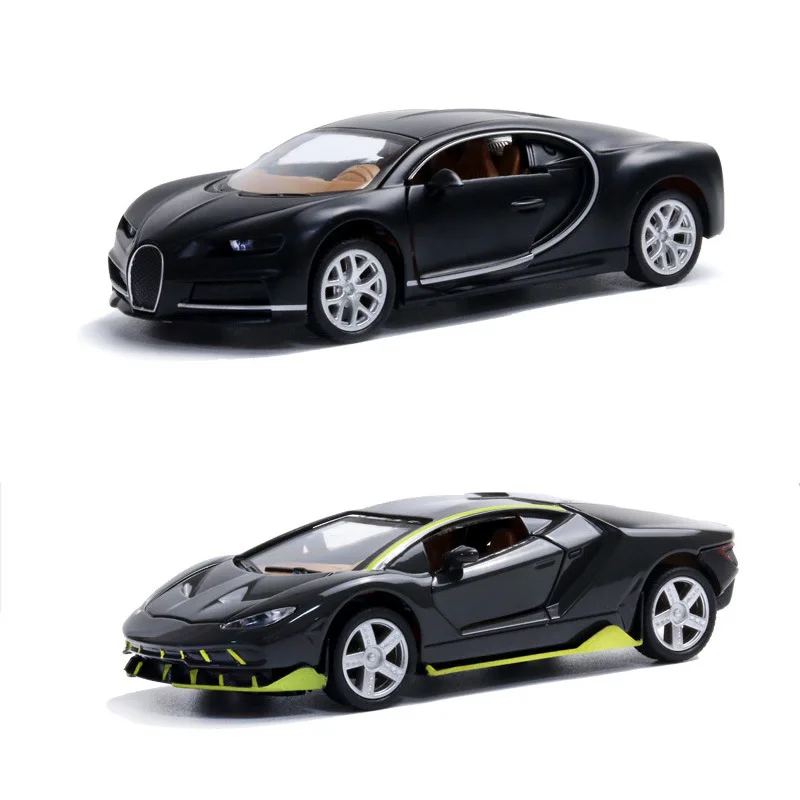Модель автомобиля Bugatti Chiron 1:32 металлическая с черным звуком |
