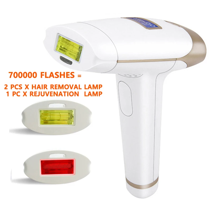 Extra Lamp Included Vancostar 2 в 1 IPL эпилятор для удаления волос с ЖК-дисплеем лазерный триммер для постоянного бикини - Цвет: Extra Lamp Included