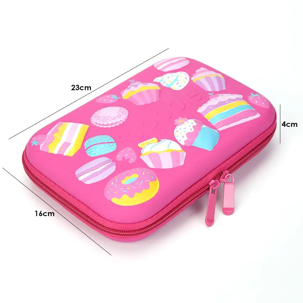 

Student 3D EVA Pencil Bag High Quality Zipper High-grade Easy to Clean Cartoon Cupcake Kids Pencil Box School Stationery Gift