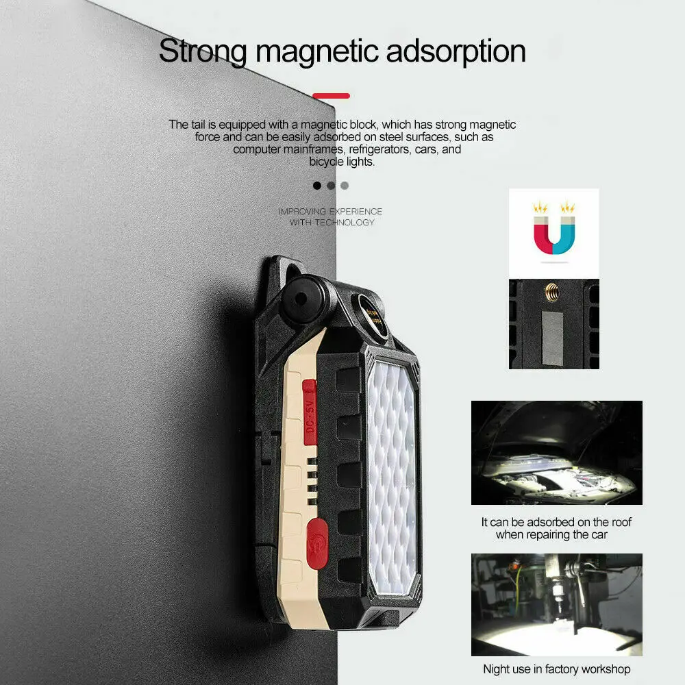 Светодиодный магнитный рабочий светильник kawatic осветительный прибор с COB