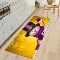 home kitchen mat bathroom doormat entrance christmas snowman carpet for the hallway balcony anti slip floor long rug 60180cm