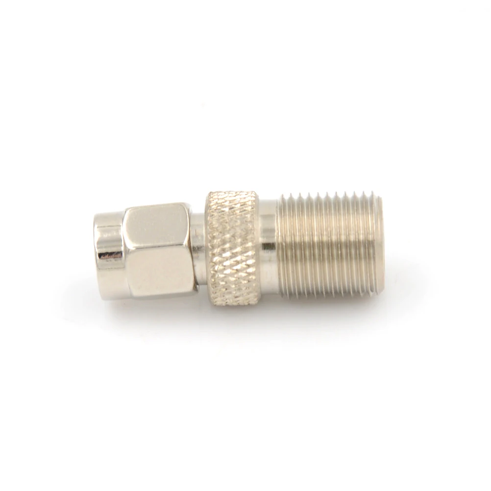 One Piece F Type Female to SMA Male Plug Coaxial Adapter Connector Silver Tone RF Coax | Обустройство дома