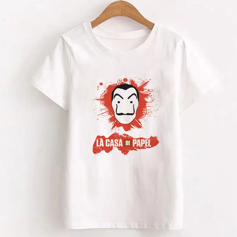Money Heist The House Of paper, женская футболка, женская футболка с принтом BELLA CIAO, модная повседневная Летняя женская футболка