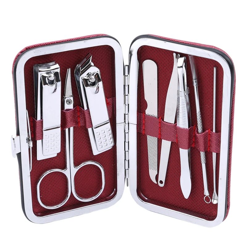 8 шт./компл. набор из нержавеющей стали для маникюра и педикюра маникюрный ухода