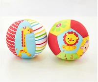 1pcs soft stuffed toy balls baby ball toys baby rattles infant babies body building animal ball for 0 12 months color randomly