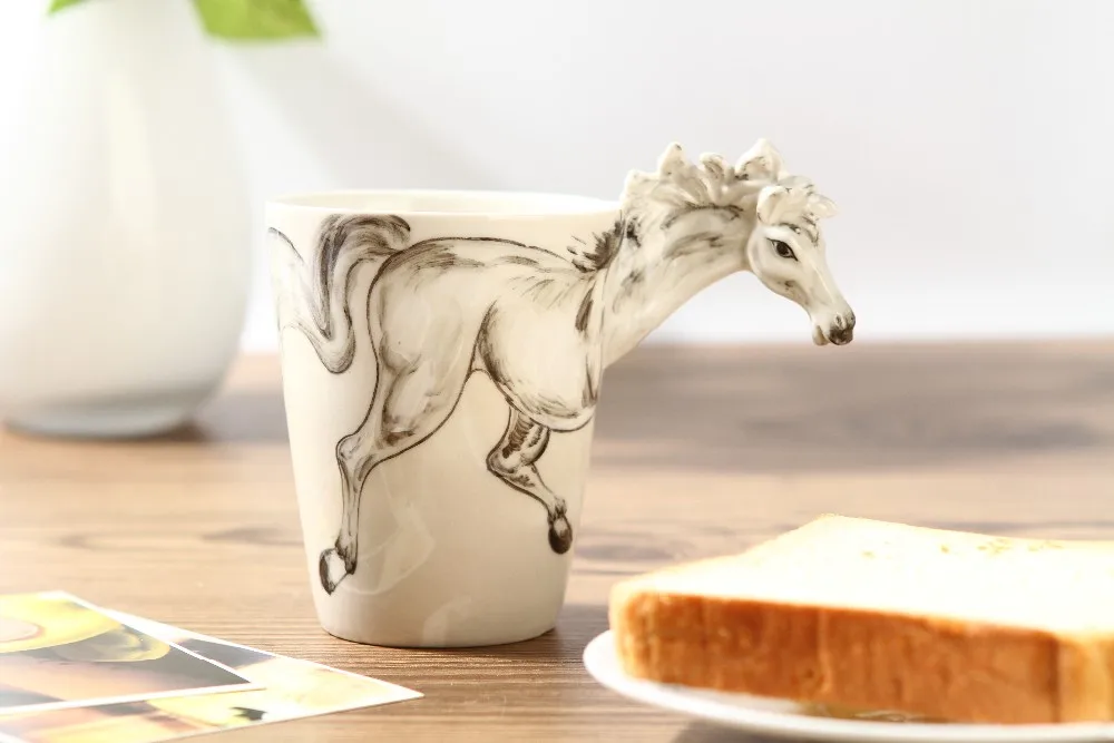 Китайский чай кунг-фу кружка чашка для пар. Первые 3D стереоскопические животные