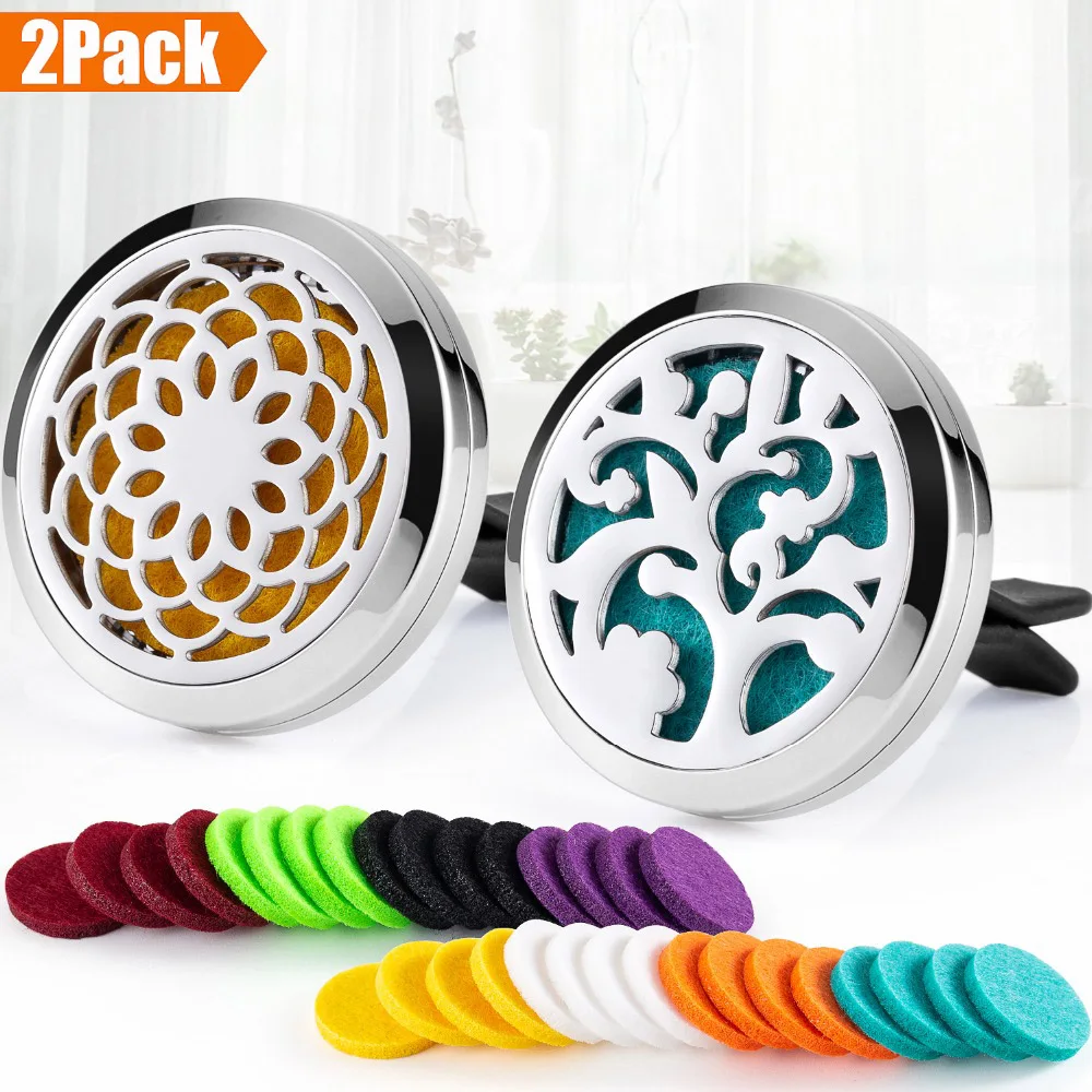 BOFEE 2 шт. автомобильный Ароматерапевтический диффузор эфирного масла медальон из