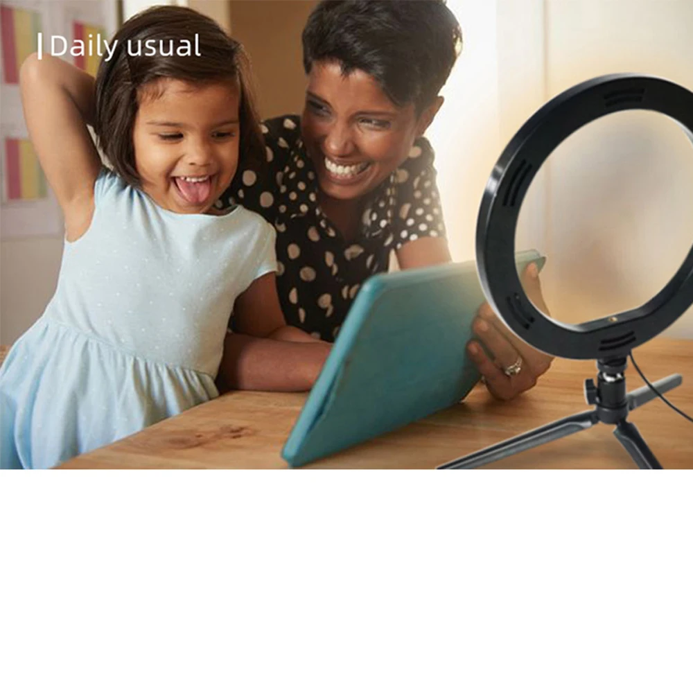 Светодиодный кольцевой светильник студийная лампа с регулируемой яркостью со