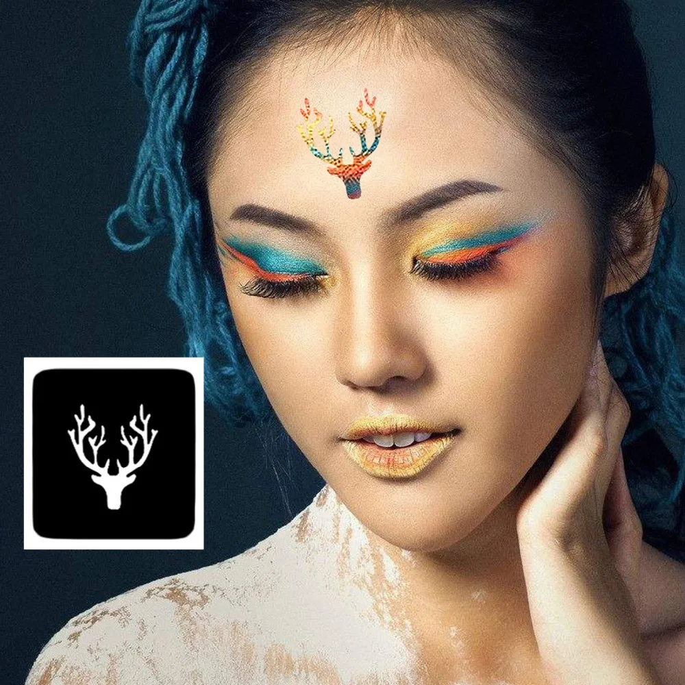 2 листа многоразовые временные трафареты для татуировок набор трафаретов хны