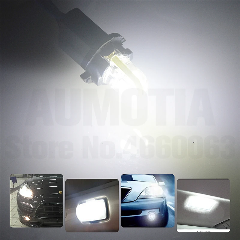 

500PCS New T10 W5W High Quality 3030 Chips Silica gel 4 LED Car Parking Light Source Auto Reading Dome Lamp Wedge Tail Side