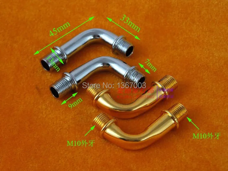 Наружный зуб M10 5 шт. хромированная головка руля Соединительная труба локоть