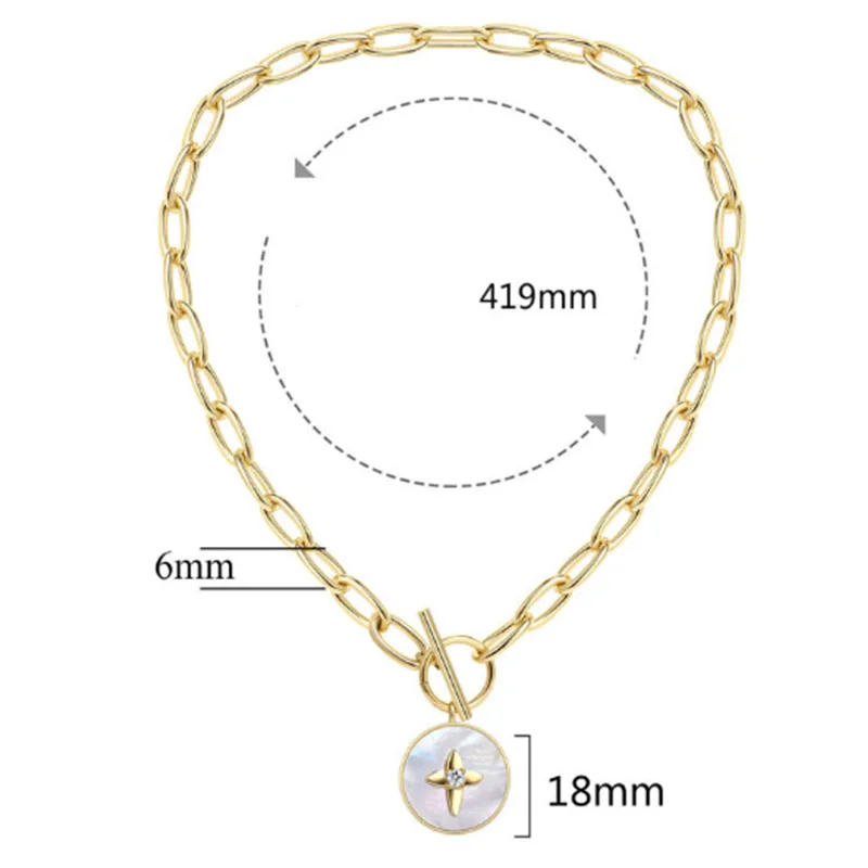 Натуральное Круглое Белое жемчужное ожерелье с металлической цепочкой для жены
