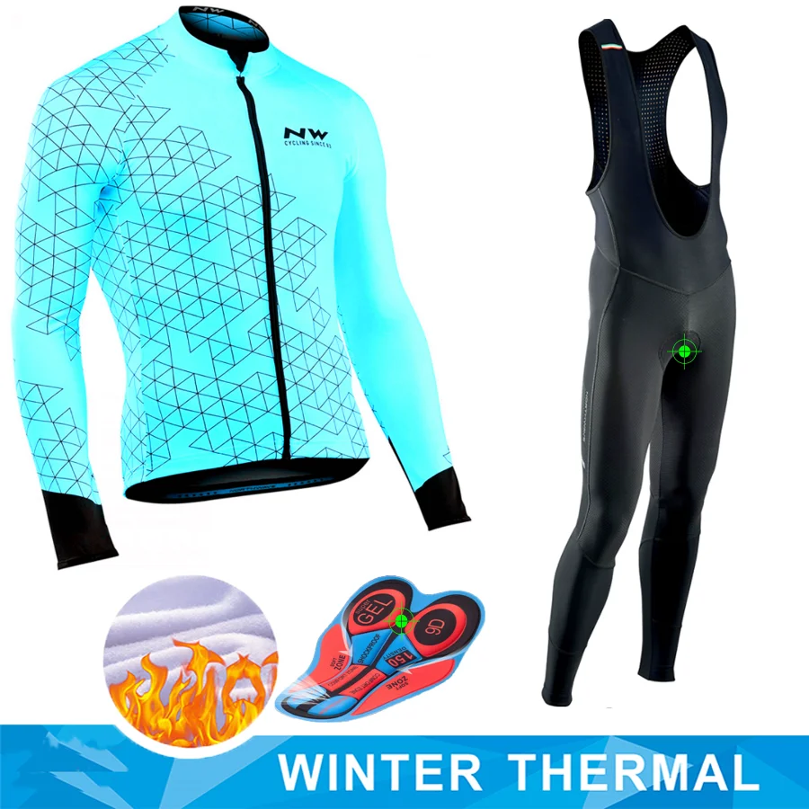2019 NW Новая мужская Джерси для велоспорта с длинными рукавами Зимняя Теплая