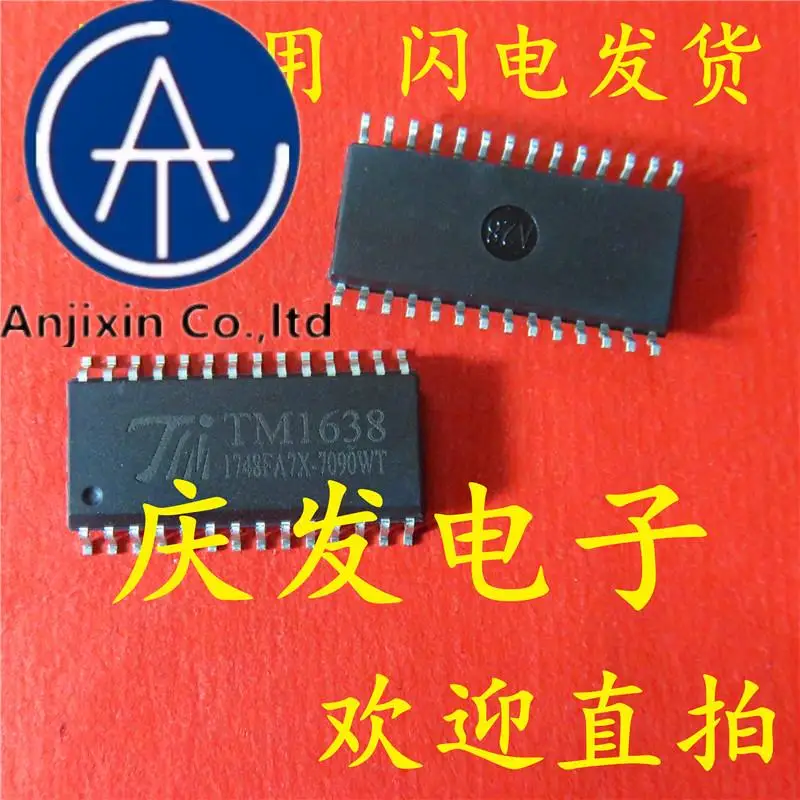 

10pcs 100% orginal new in stock TM1638 SOP-28 LED digital tube driver chip