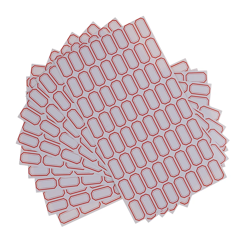 12 листов/уп пустые наклейки белые самоклеющиеся этикетки студент школьные