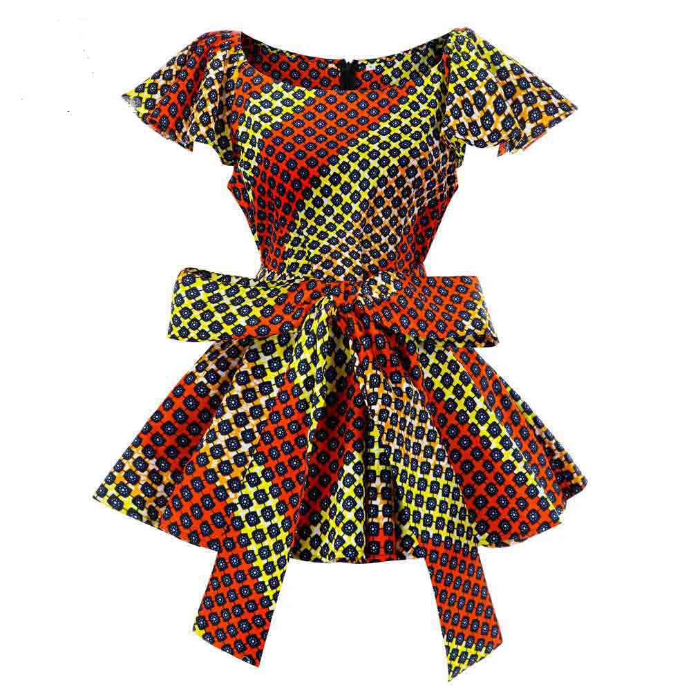 

African Women Blouse Fashion Print Wax African Traditional Clothing Women Ankara Print African 2021 Fashion Summer Shirt