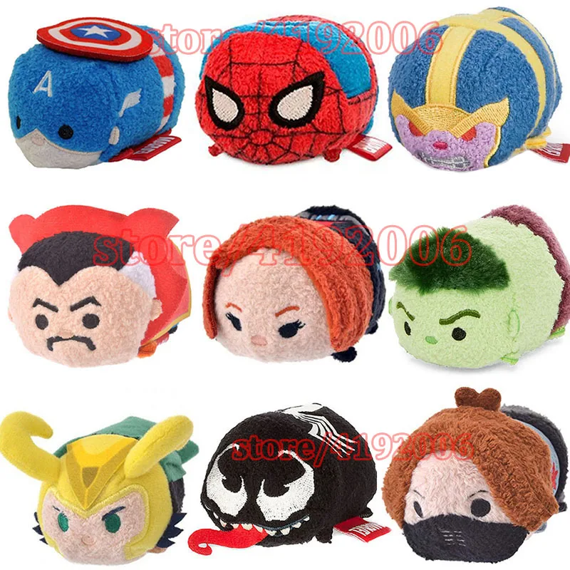 

Disney Marvel Avengers Tsum Tsum Loki Venom Ironman Spiderman Winter Soilder Hulk Dr. Strange Stuffed Plush Toys Dolls Gifts
