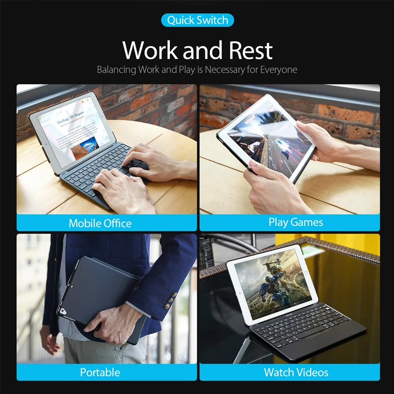 Беспроводной Bluetooth клавиатура чехол для ipad Pro 9,7 чехол смарт-планшет чехол для ipad Air 2 A1674 A1675 с карандашом