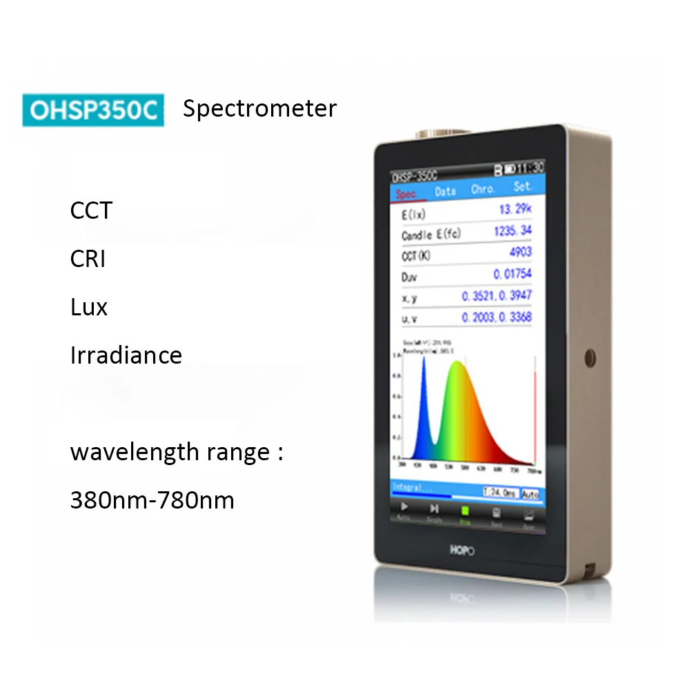 

Low Price OHSP350C Handheld Spectrometer Light Wavelength Meter