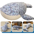 Мягкий КИТ, плюшевая подушка для обнимания, синий кит, мягкая игрушка в виде животных, плюшевое животное, кукла для детей, подарки 1