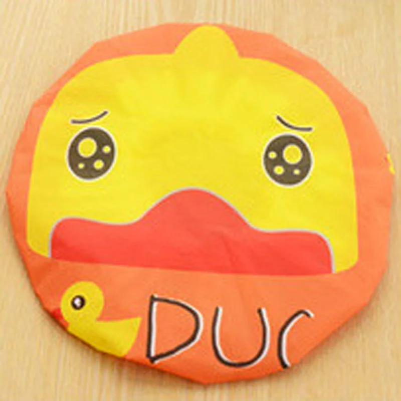 Мультфильм животных шапочка для душа пвх многоразовое парикмахерский салон