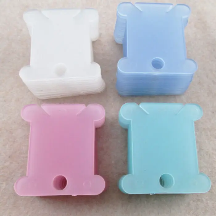 

20 color mixes, plastic spools for embroidering dental floss craft storage rack boards