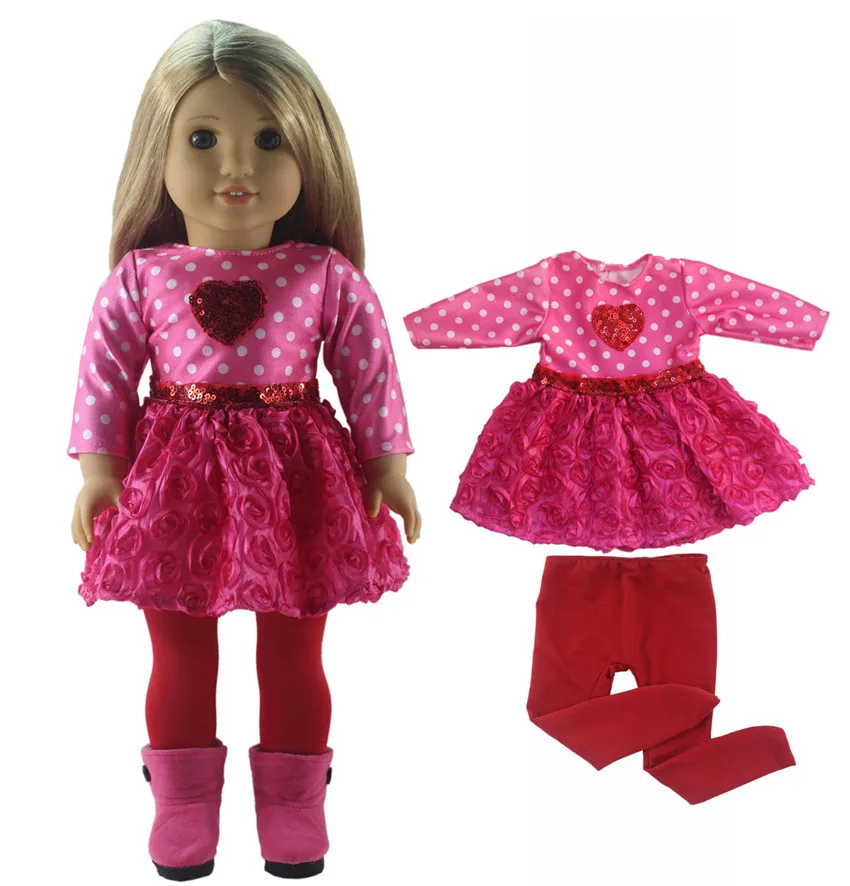 Hot 5 PCS Different Colors and Styles Doll Clothes for 18 inch American Bitty Baby S21 | Dolls Accessories