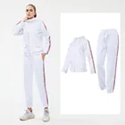 Женский спортивный костюм с капюшоном Vansydial, повседневный спортивный костюм для занятий спортом на осень и зиму