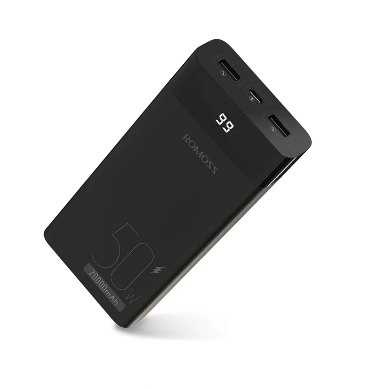 ROMOSS PPD20 повер банк для телефона 20000мАч power bank Внешний аккумулятор 45 Вт зарядки