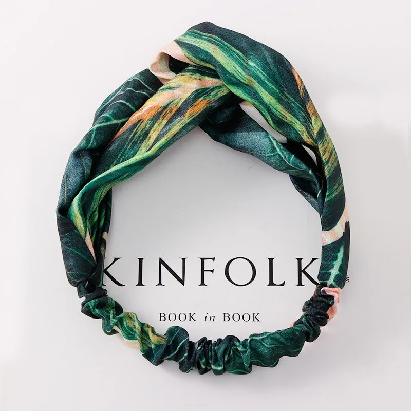 Горячая Распродажа богемные женские элегантные повязки с узелком и принтом