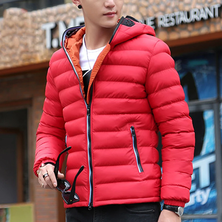 Зимние куртки мужские парки с глазами стеганое пальто капюшоном теплые детская