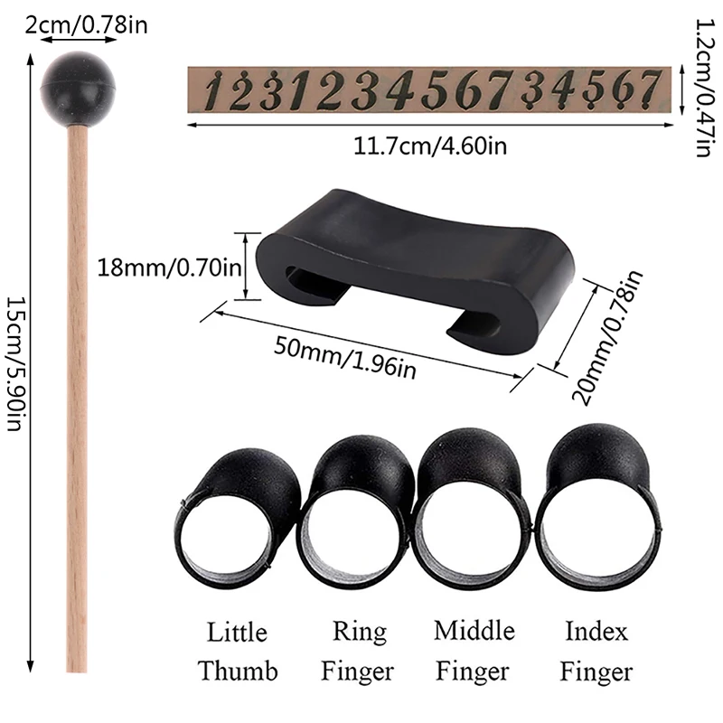 

Tongue Drum Finger Sleeves Set Knocking Finger Picks Cover For Tongue Drum