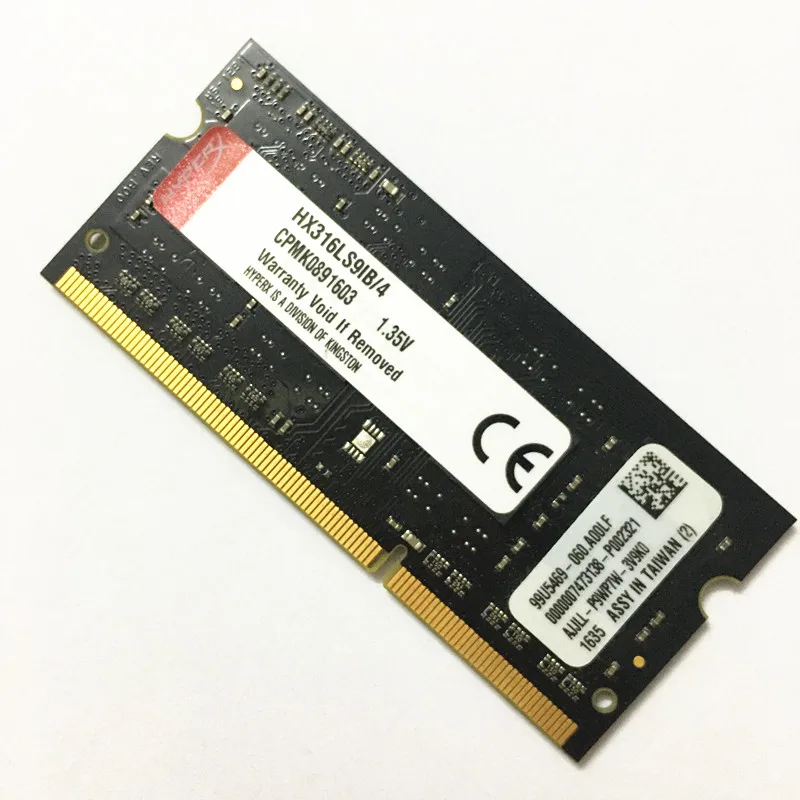 Оперативная память Kingston HyperX Impact DDR3 SODIMM 1600 МГц 4 Гб для ноутбука 1 35 в ОЗУ D 204pin