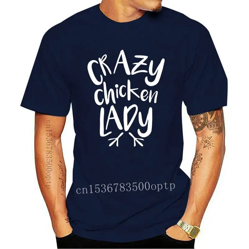 

New Crazy chicken lady Letters Print Women tshirt Cotton Casual Funny t shirt For Lady Girl Top Tee Hipster Tumblr Drop Ship F62