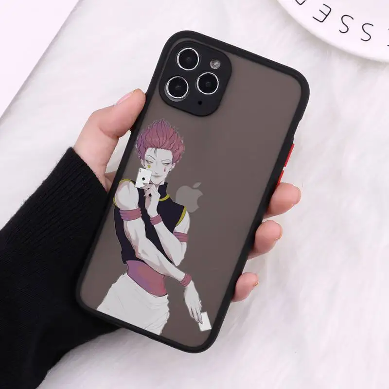 

Hisoka hunter x hunter Phone Cases matte transparent For black iPhone 7 8 x xs xr 11 12 pro plus max mini Clear Funda
