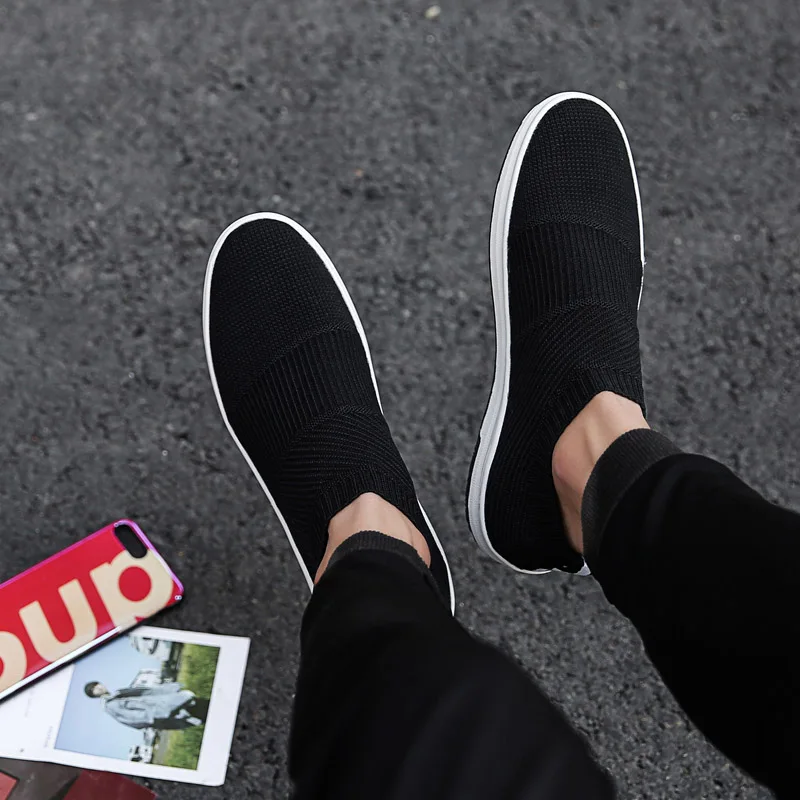 

Light Running Shoes Men Sock Sneakers Black/Grey Breathable Sport Jogging Shoes Male Trainers Zapatillas Hombre Deportiva