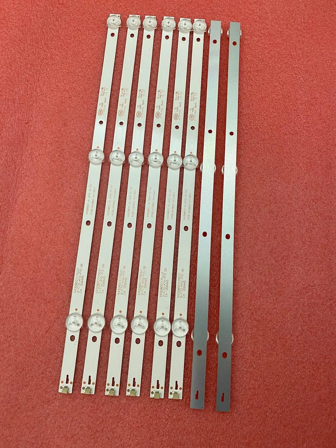 80 шт./лот Светодиодная лента подсветки для 43L1600C 43BDL4012N 43DL4012N L43E6800 43HFF5952 K430WDC1 A1 A3 4708