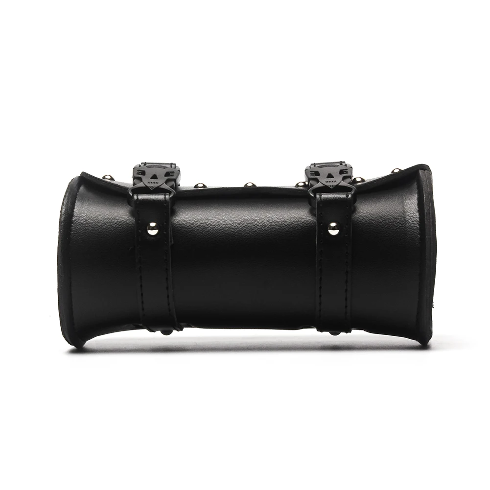 Triclicks мотоциклы сумки рулон баррель сумка для инструментов из искусственной кожи