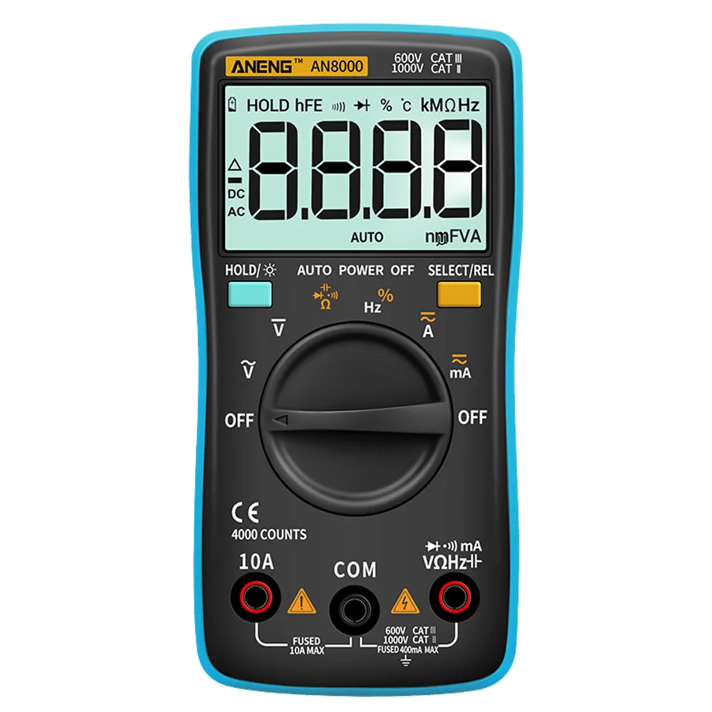 

ANENG AN8004 multimetro Digital Multimeter Profesional Transistor Capacitor Tester esrlcr multi meter analog multimeter true rm