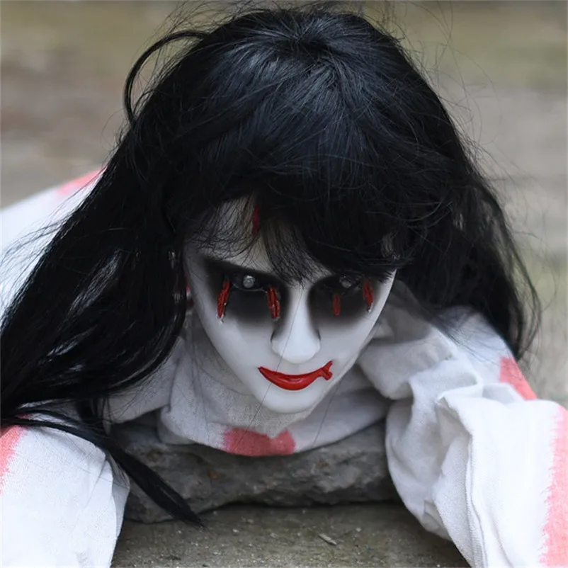 Украшение на Хэллоуин ползающий призрак электронная игрушка реквизит ужаса