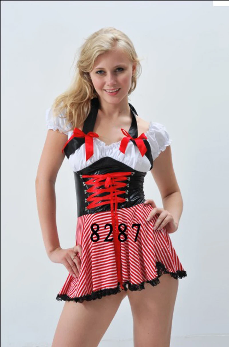 Женское нарядное платье сексуальное нижнее белье костюм пирата один размер M8287 |