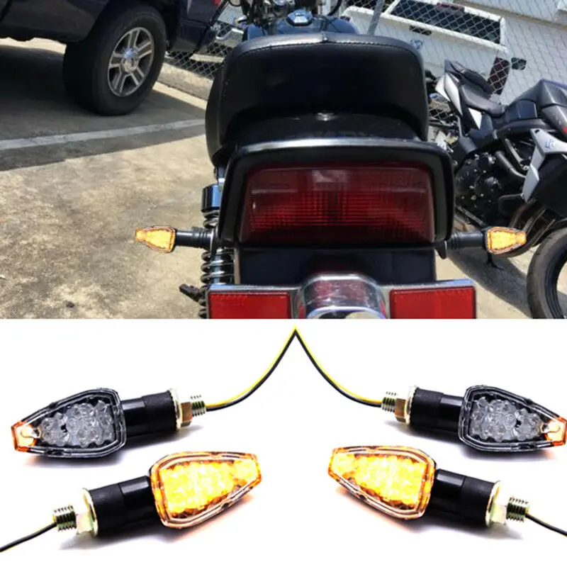 4 шт. светодиодный индикатор поворота для мотоцикла светильник мигалка с