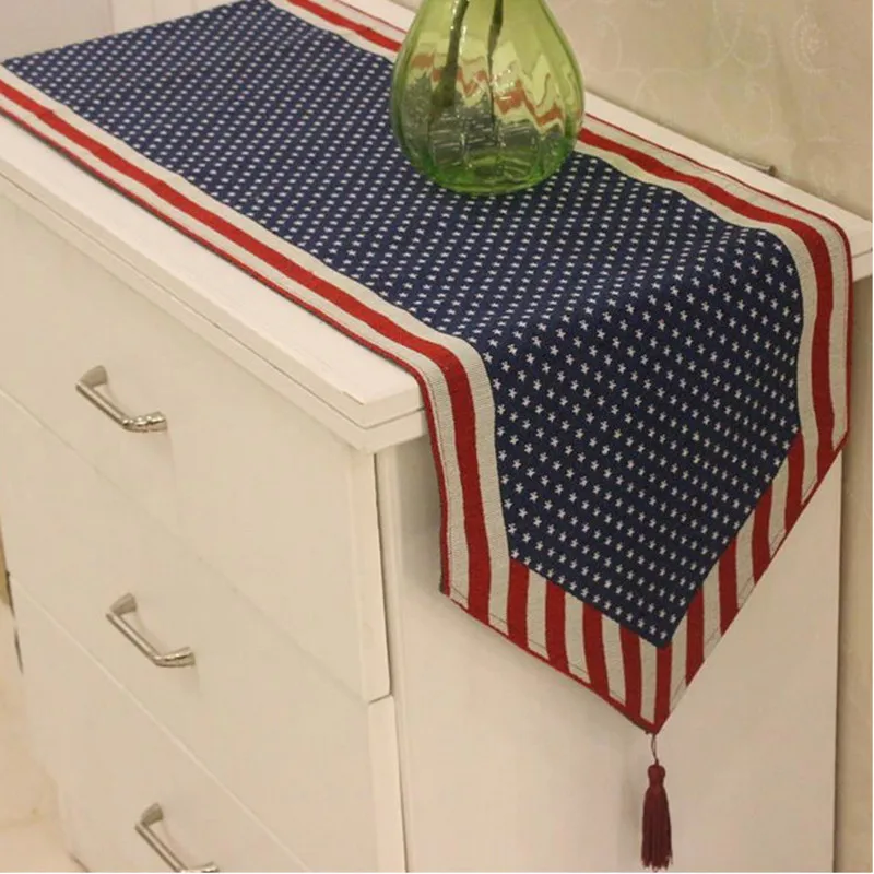 Классическая настольная дорожка с британским флагом Настольная США скатерть для
