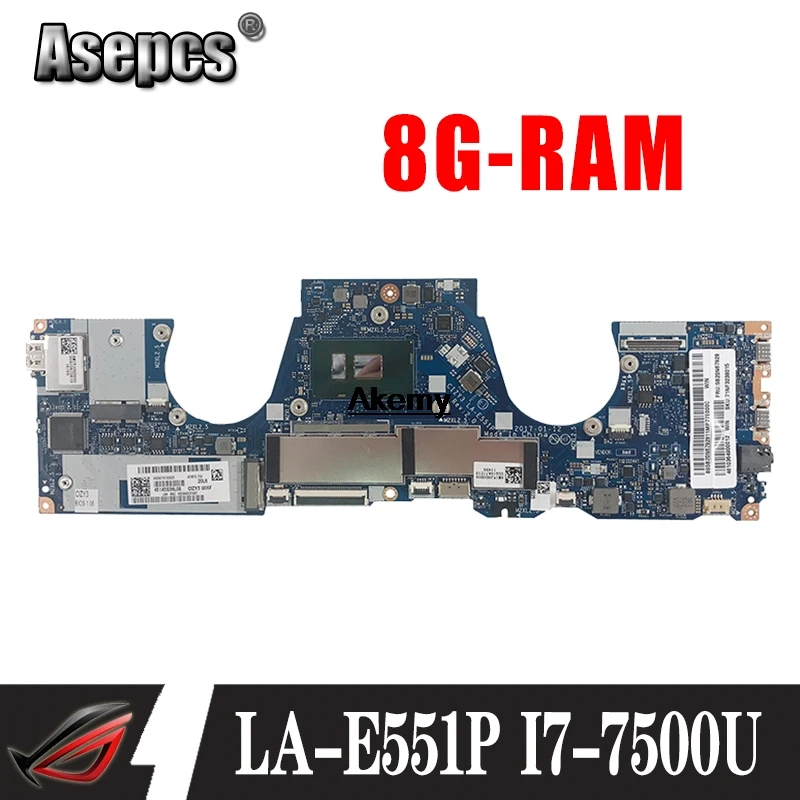 CIZY3 LA E551P материнская плата для ноутбука Lenovo YOGA 720 13IBK тест оригинальная 8G RAM I7