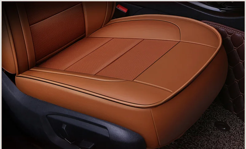 Чехол из воловьей кожи на автомобильное сиденье для Volkswagen VW Magotan Golf Tiguan Scirocco Touareg