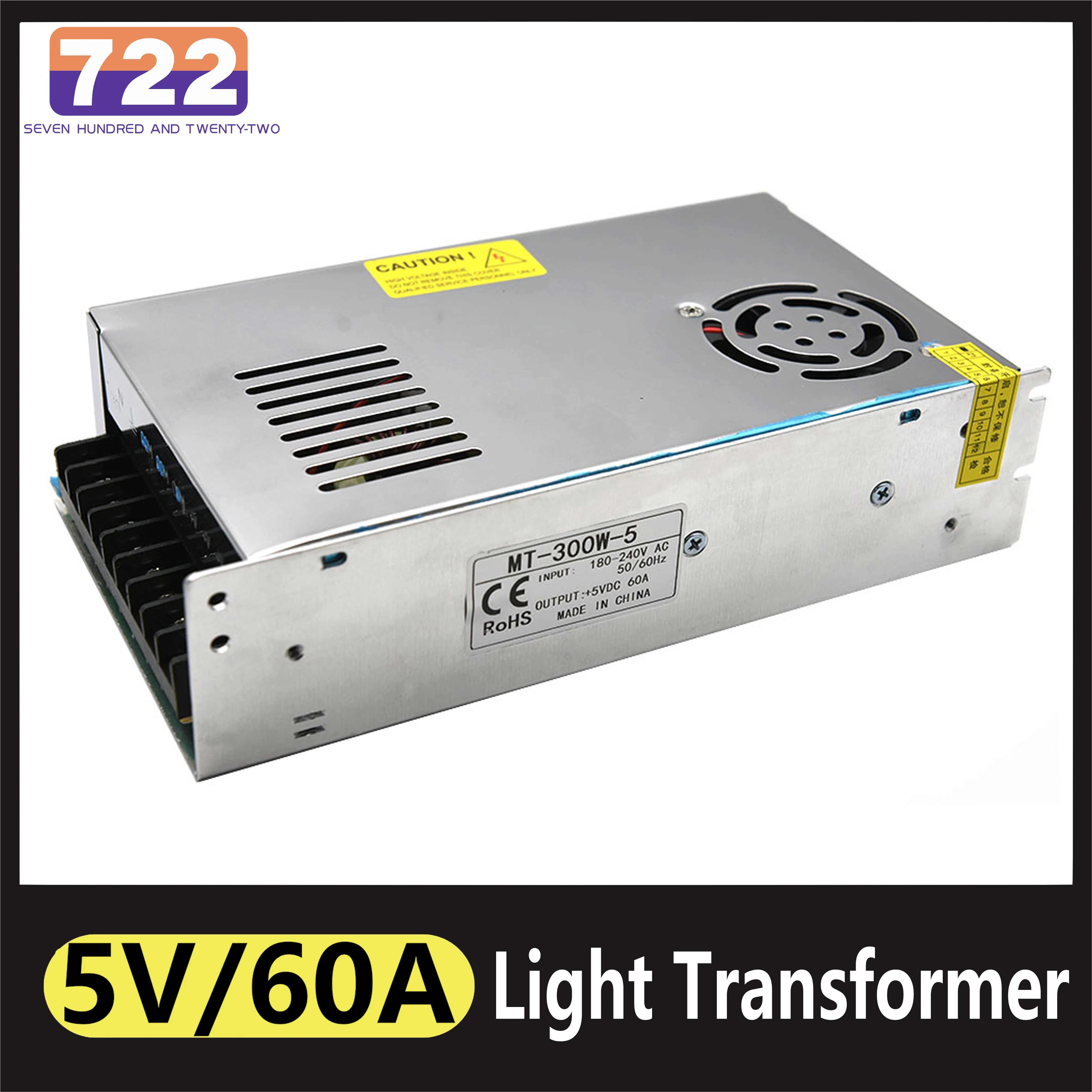 

Switching Power Suply Lighting Transformer DC stabilized To 5V 300W Source Adapter 60A Strip Switching For Led Strip CCTV