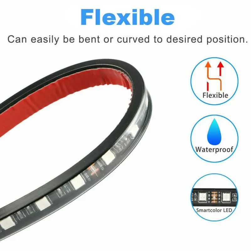 Светодиодные полосы для салона автомобиля лампа с Bluetooth и управлением через