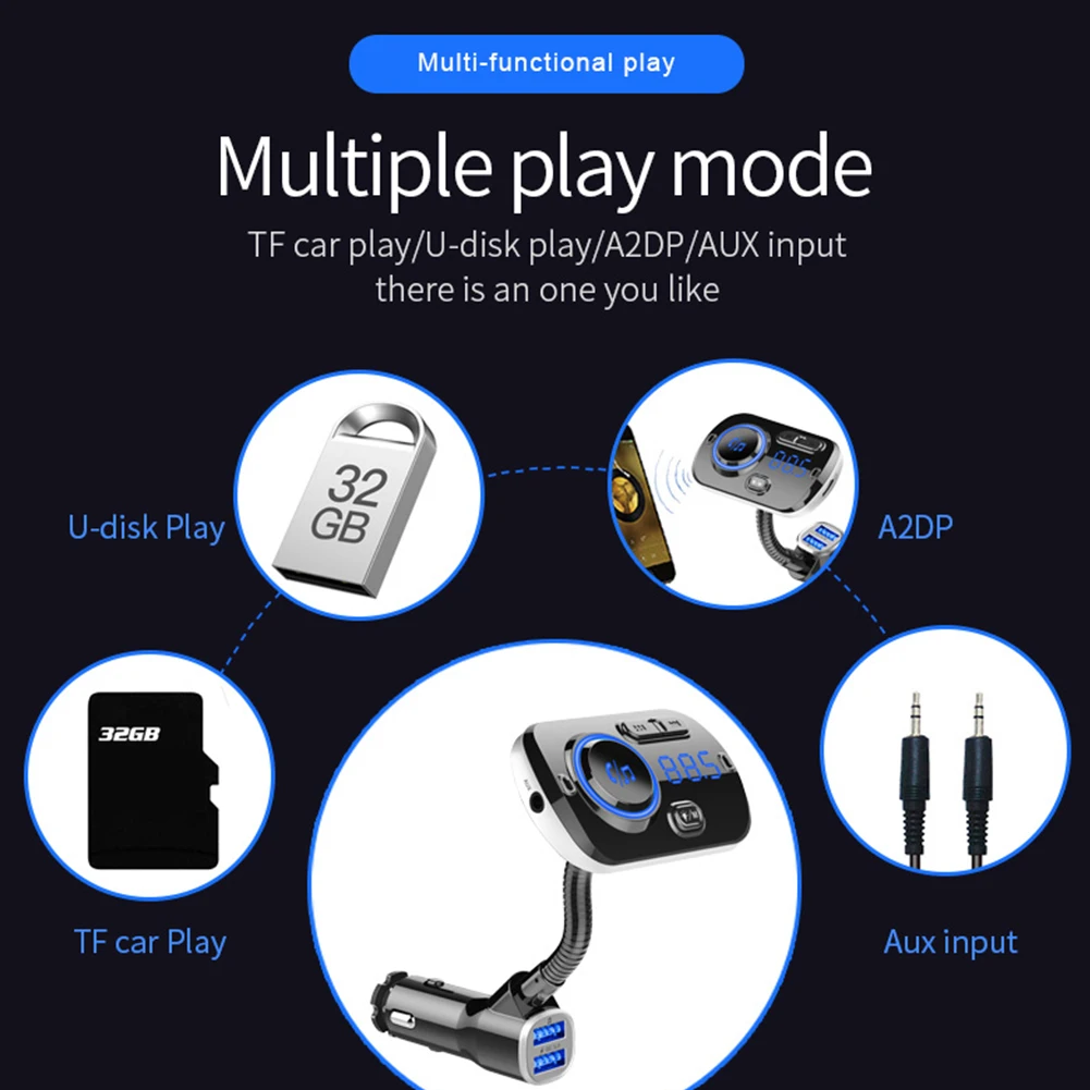 

Car Kit MP3 Player FM Transmitter Wireless Radio With USB Charger Transmitter Digital Mp3 FM RADIO