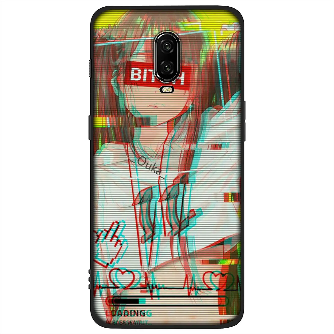 IYICAO Vaporwave Space Anime Soft Silicone TPU Black Phone Case for OnePlus 7T 7 Pro 6T 6 5T 5 One Plus 7Pro Cover |