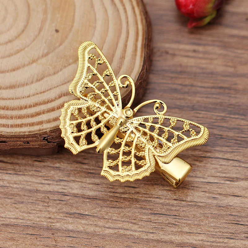 10 шт. 29*41 мм бабочка Бобби шпильки металлический зажим крокодил Утконос для